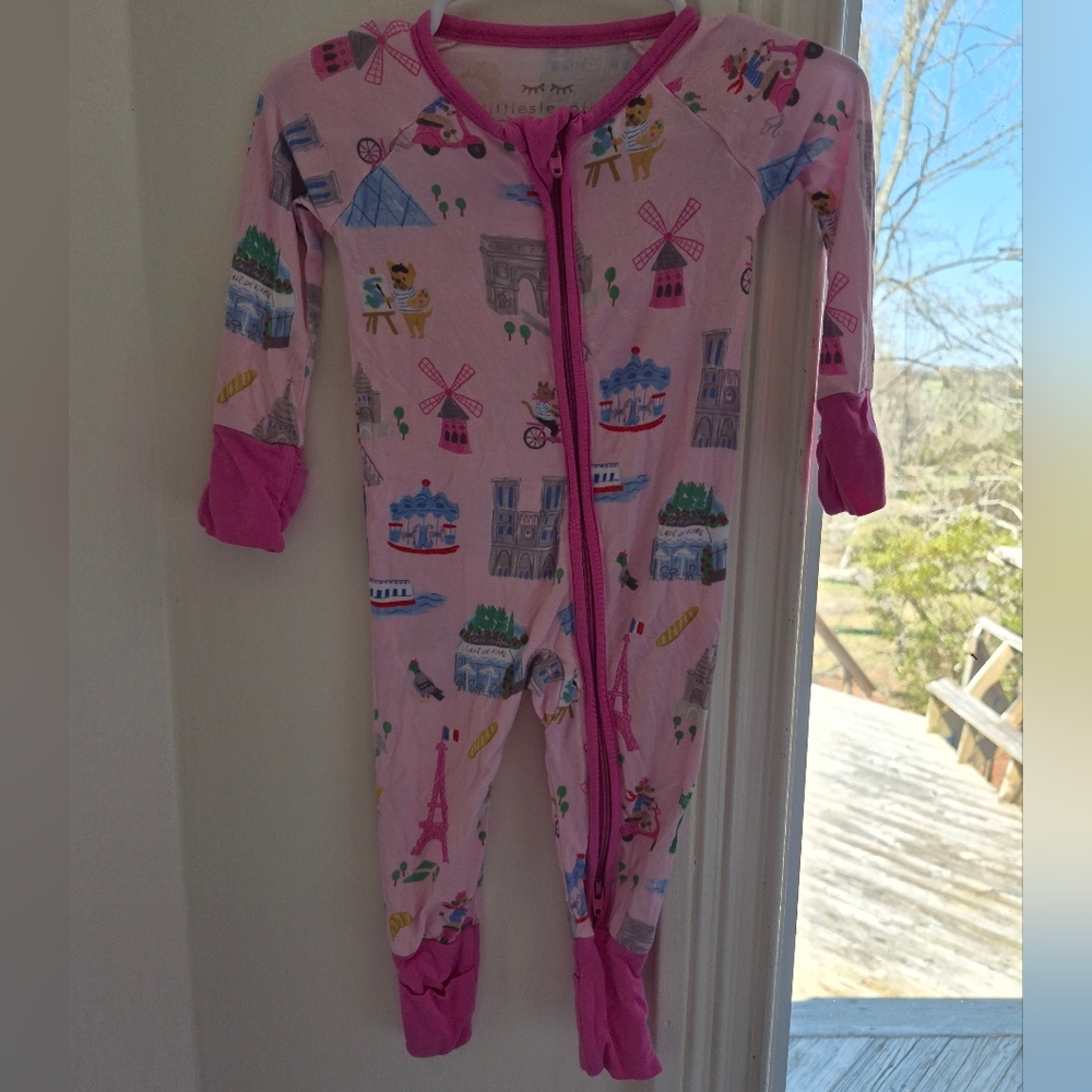 Little Sleepies Pink Paris Zippy